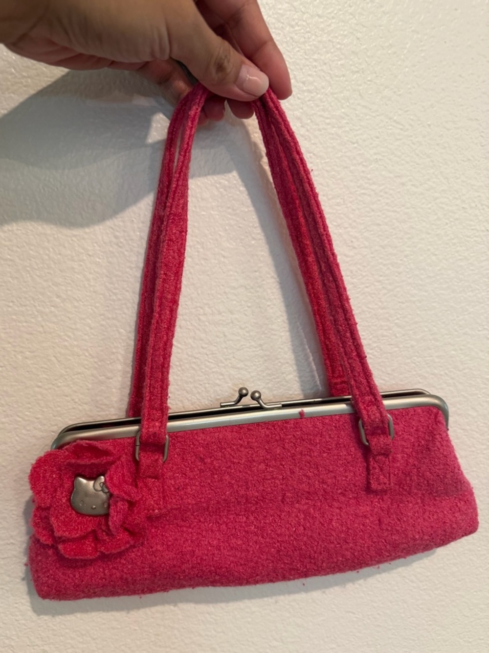 Y2K HELLO KITTY VINTAGE LOCK MINI PURSE W SANRIO TAG 💕🌸